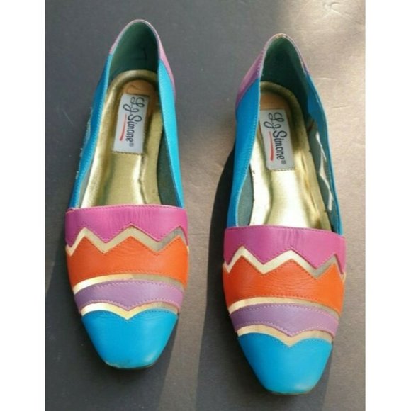 L J Simone Flat Shoes Morocco Vintage Size 8 - Picture 7 of 12